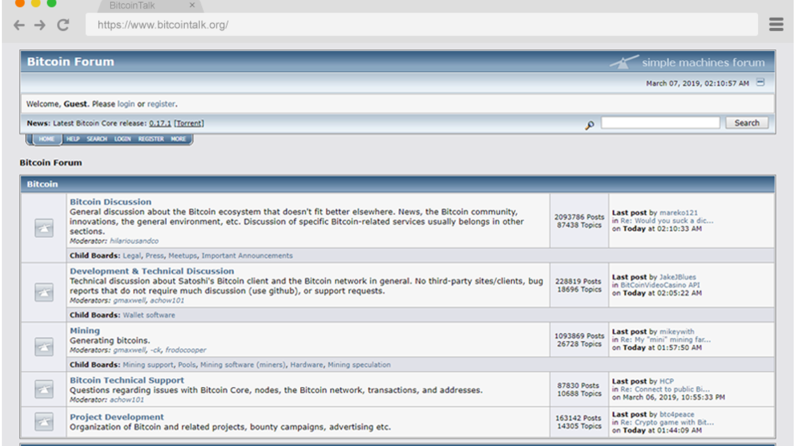 A photo of the Bitcoin event: Satoshi Nakamoto posts some information about Bitcoin on the P2P Foundation forum.