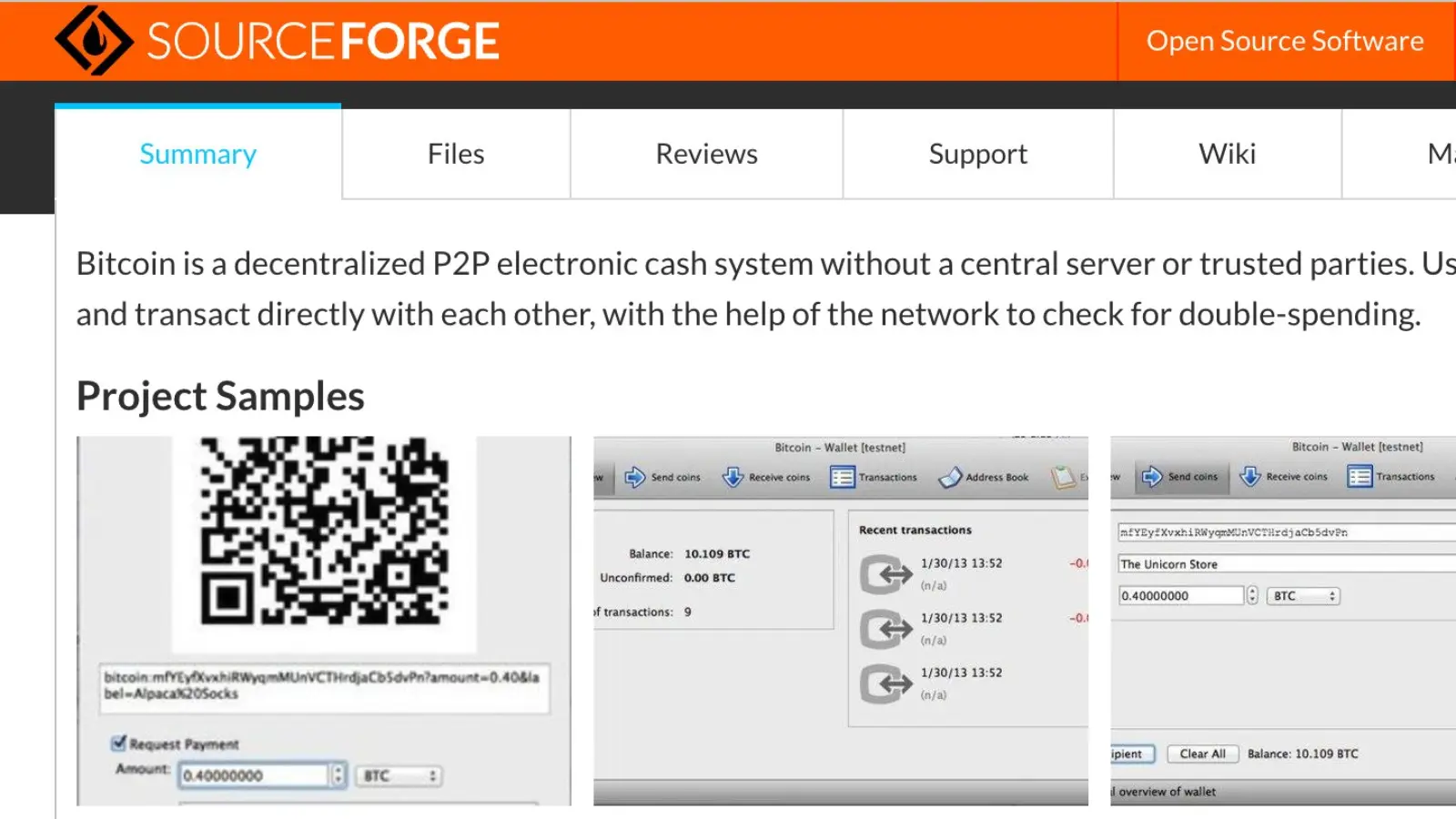 A photo representation of the Bitcoin event, The Bitcoin project was registered by Satoshi Nakamoto on Source Forge, a community collaboration website