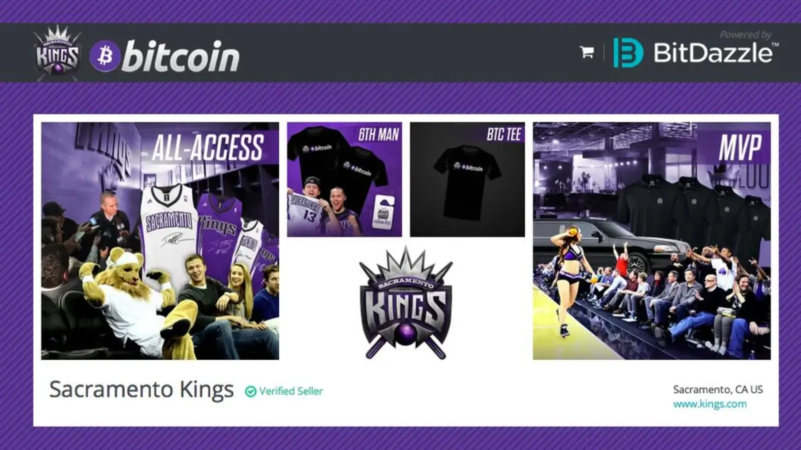 A photo of the Bitcoin event: Sacramento Kings become the first NBA team to accept bitcoin payments on their website