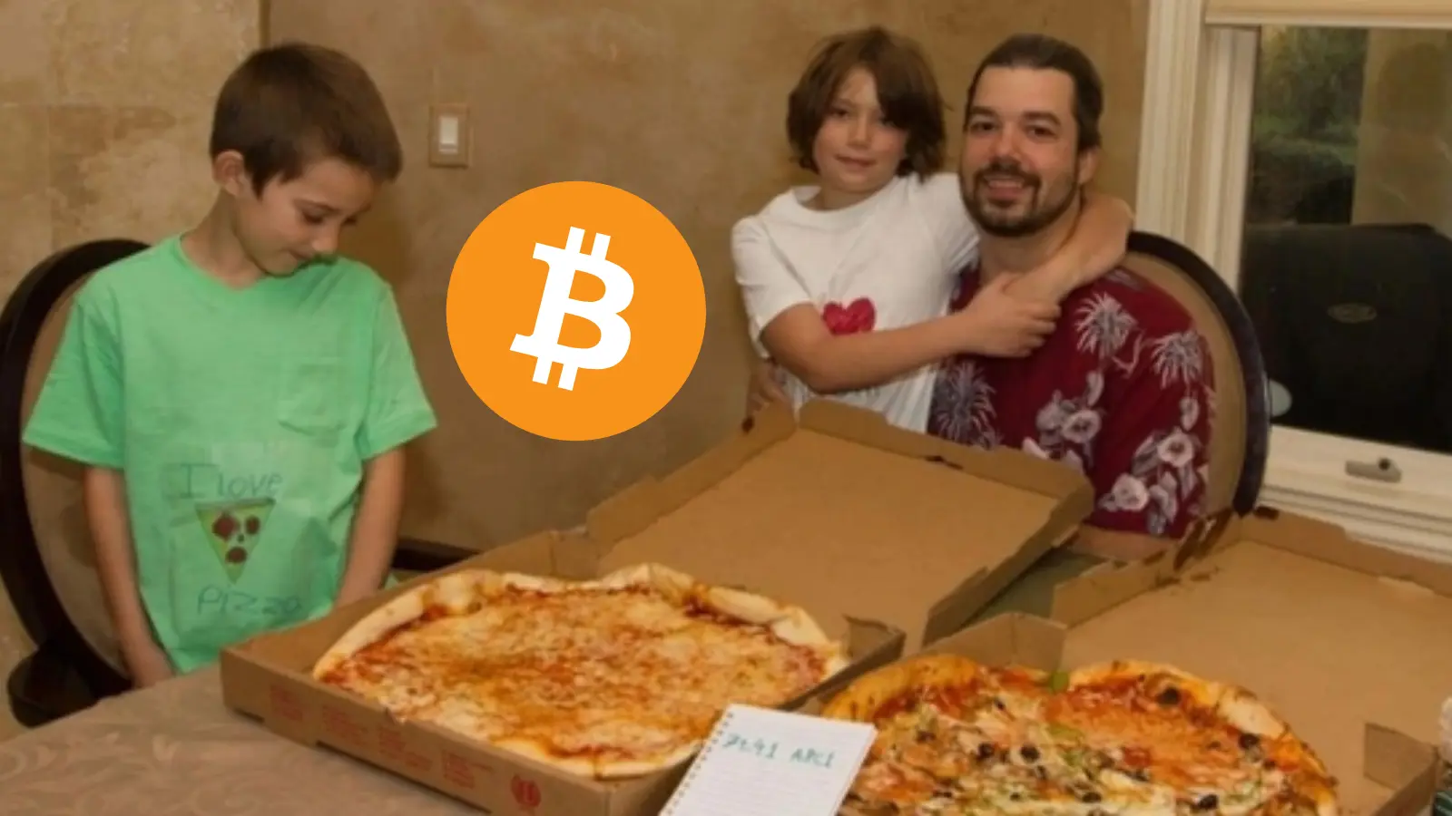 A photo of the Bitcoin event: Bitcoin Pizza Day: The First Commercial Bitcoin Transaction