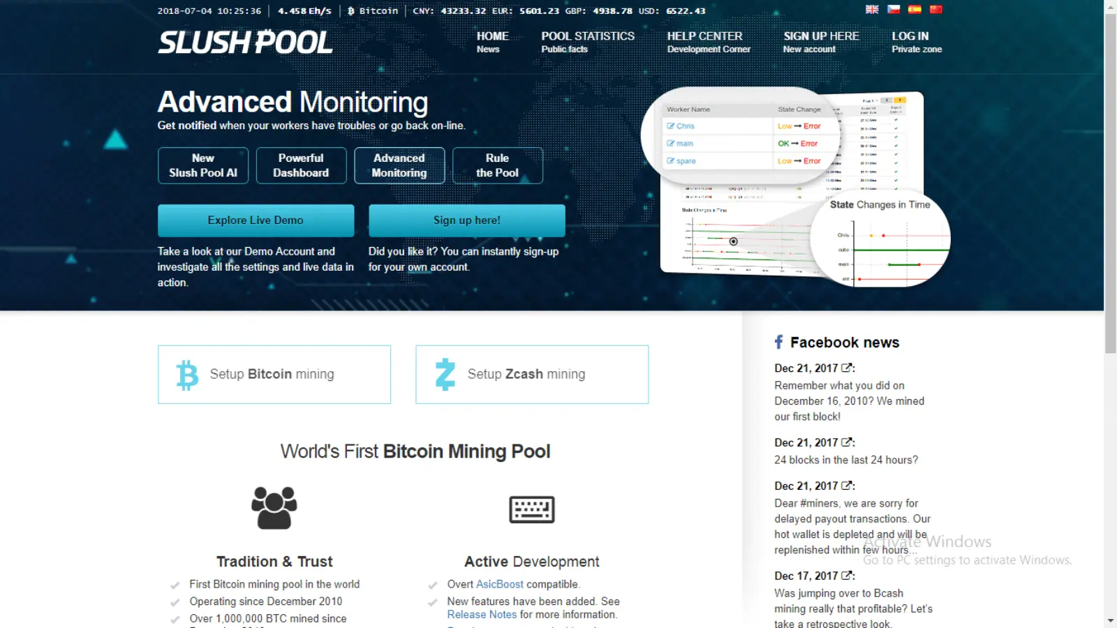 A photo of the Bitcoin event: The first Bitcoin mining pool launched, called Slushpool