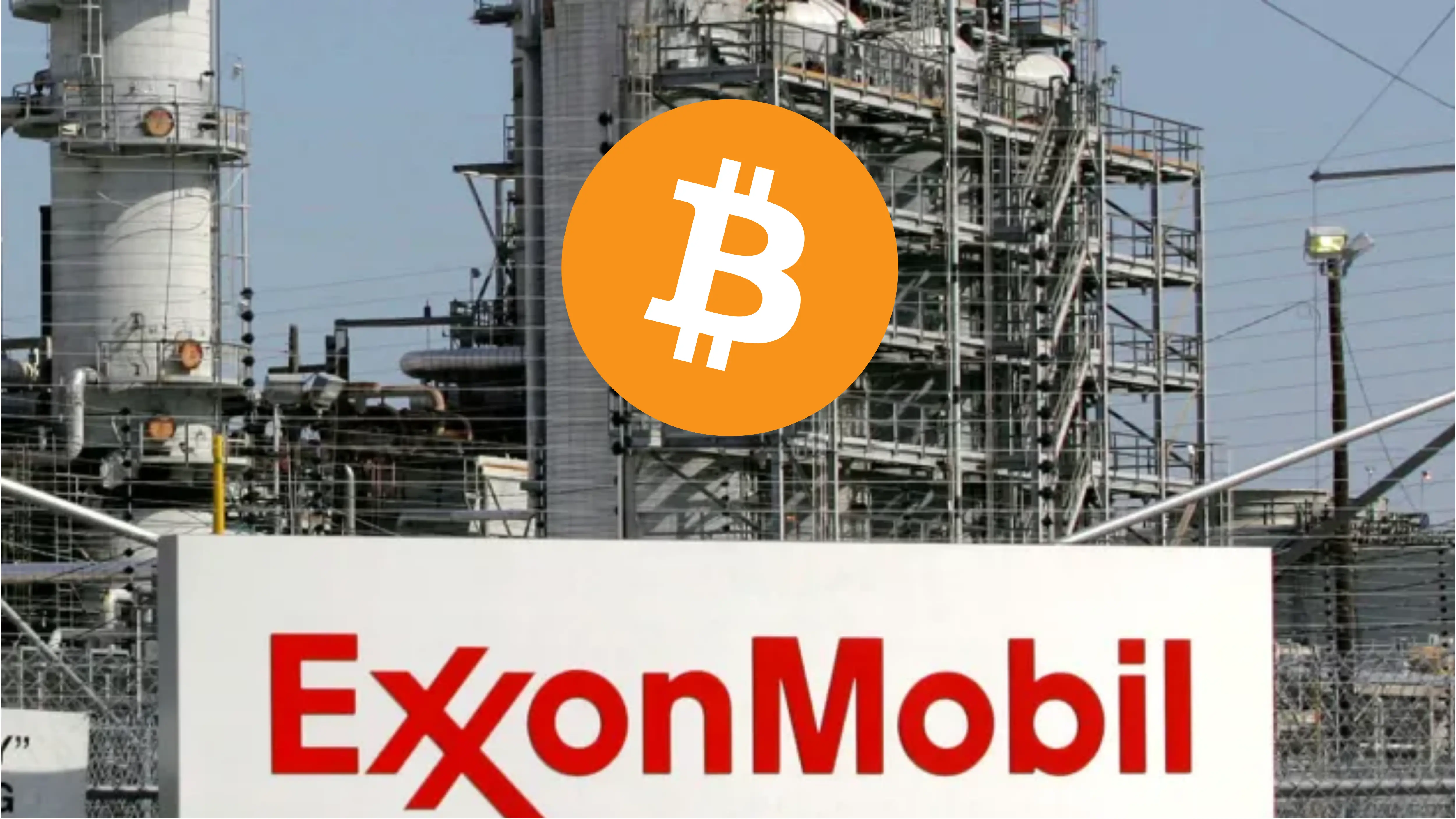 A photo representation of the Bitcoin event, Exxon Mobil Reveals They Have Been Mining Bitcoin