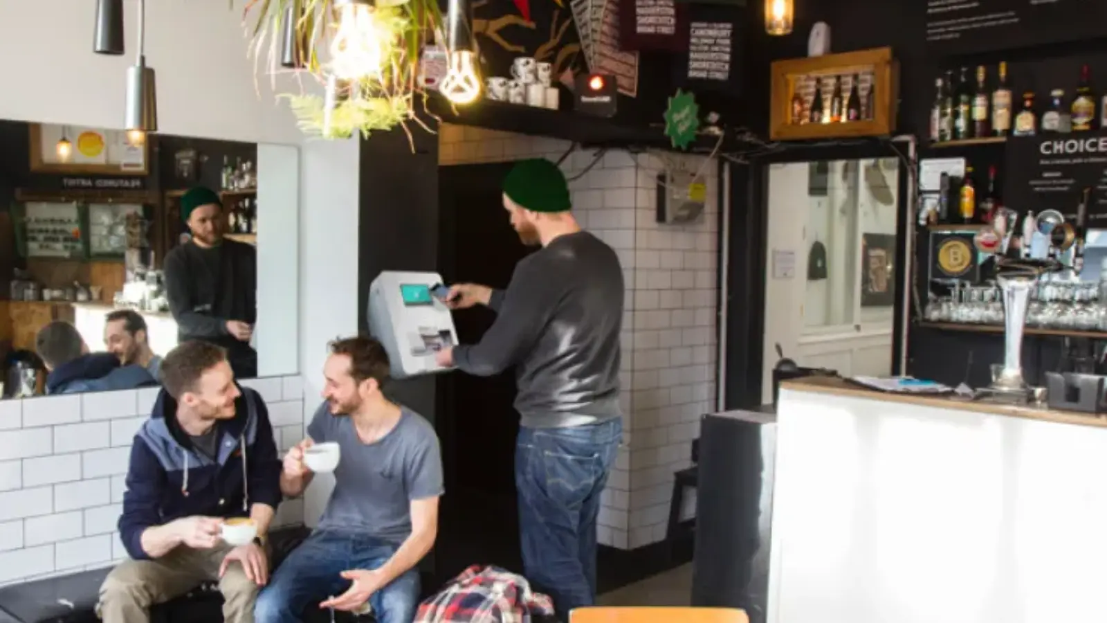 A photo of the Bitcoin event: The first bitcoin ATM in UK opens for business in a London Café