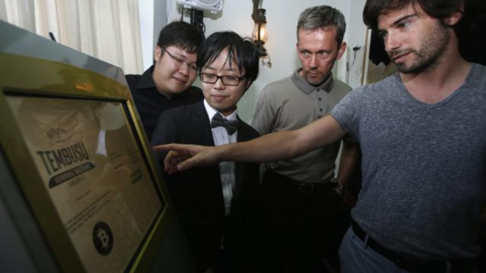 A photo of the Bitcoin event: The first Bitcoin ATM in Singapore is installed