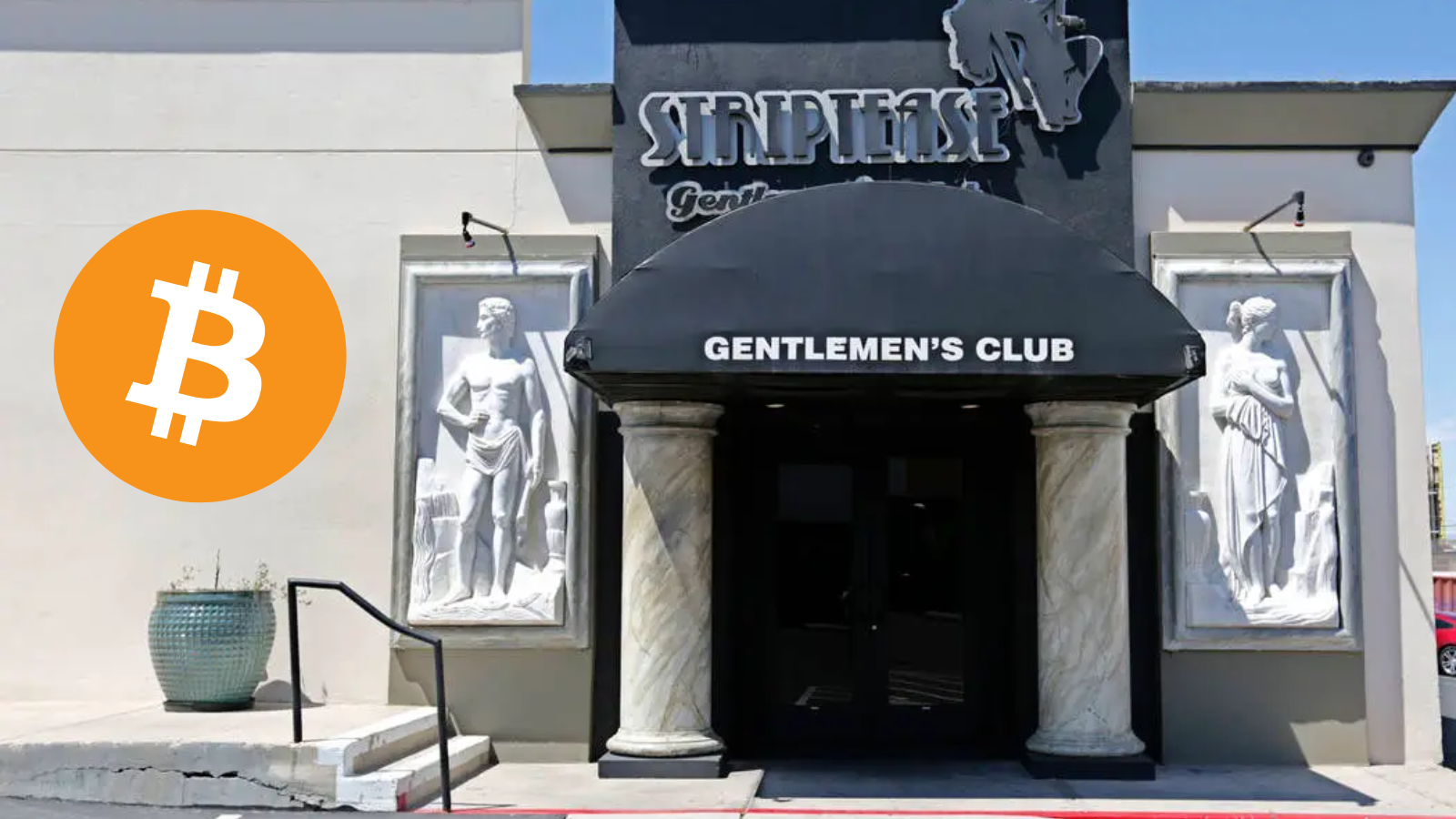 A photo representation of the Bitcoin event, The first strip club to accept Bitcoin