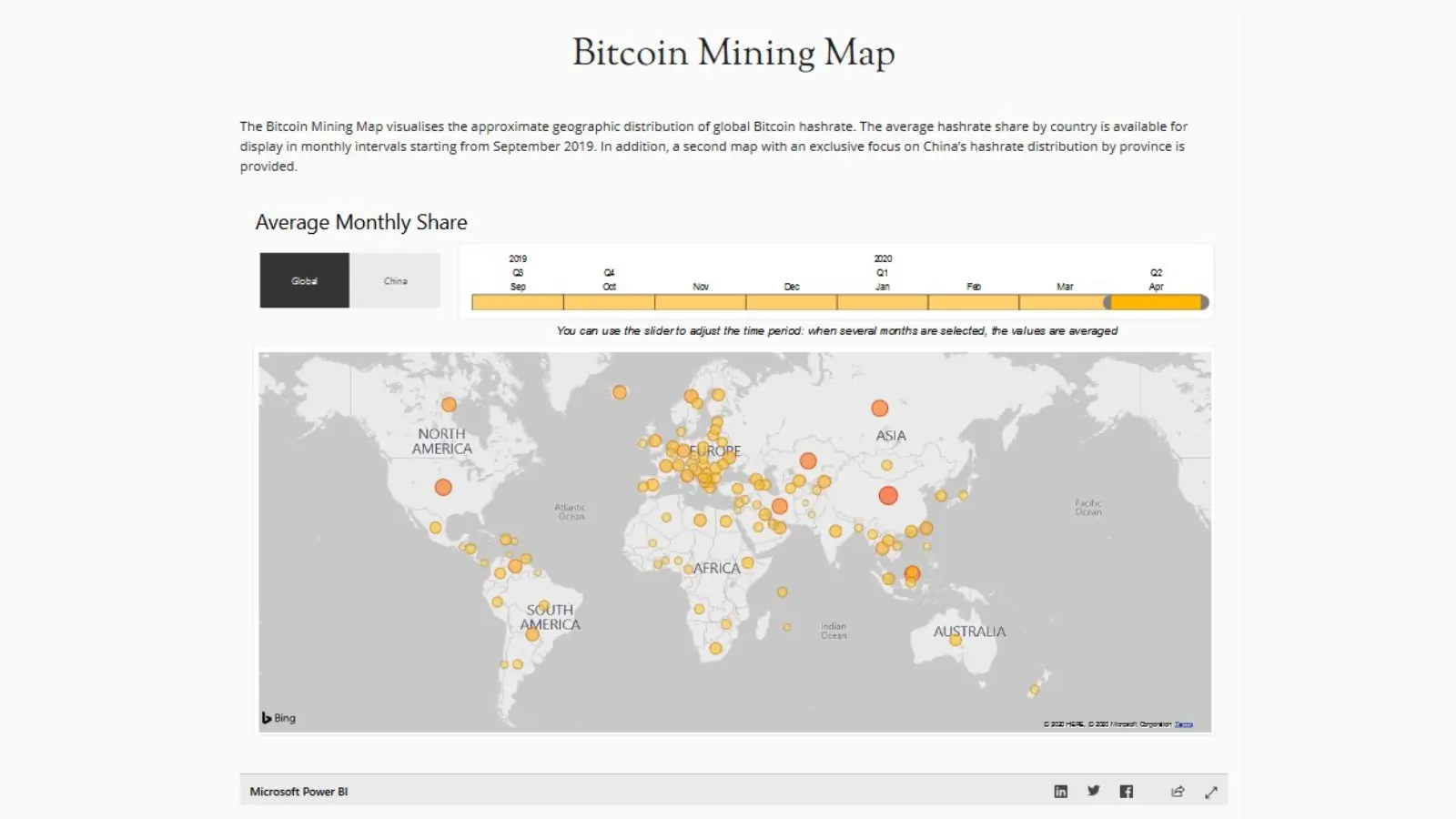 A photo of the Bitcoin event: The first Bitcoin mining map: an online interactive geographic tool