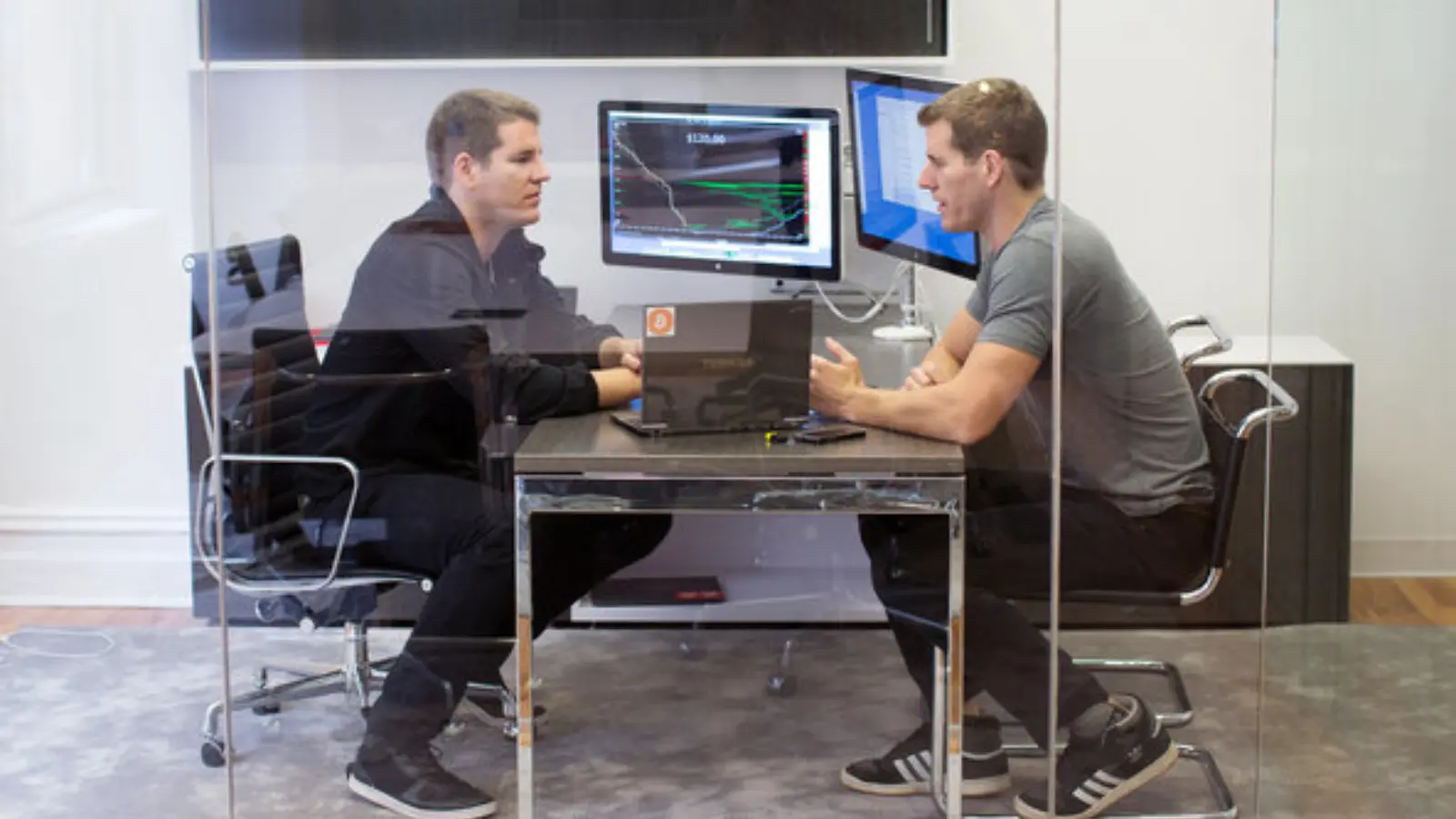 A photo of the Bitcoin event: The Winklevoss twins apply for the first Bitcoin spot ETF