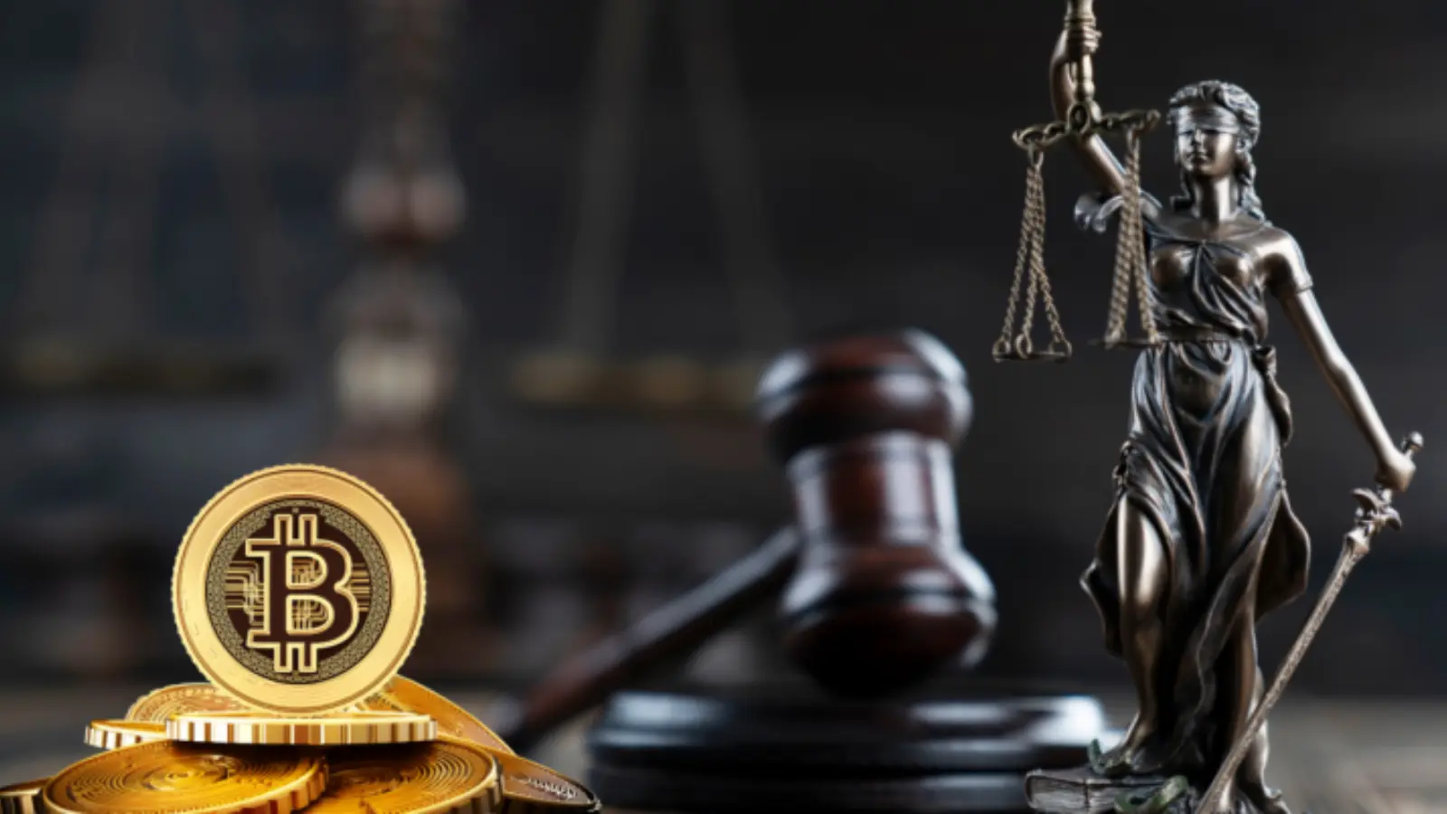 A photo representation of the Bitcoin event, The first time Bitcoin is recognized as money by a judge in court