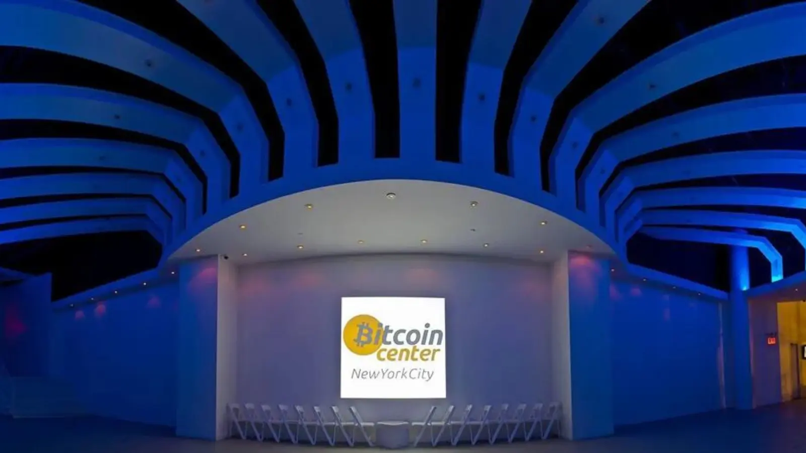 A photo representation of the Bitcoin event, The Bitcoin Center opened on Wall Street, New York