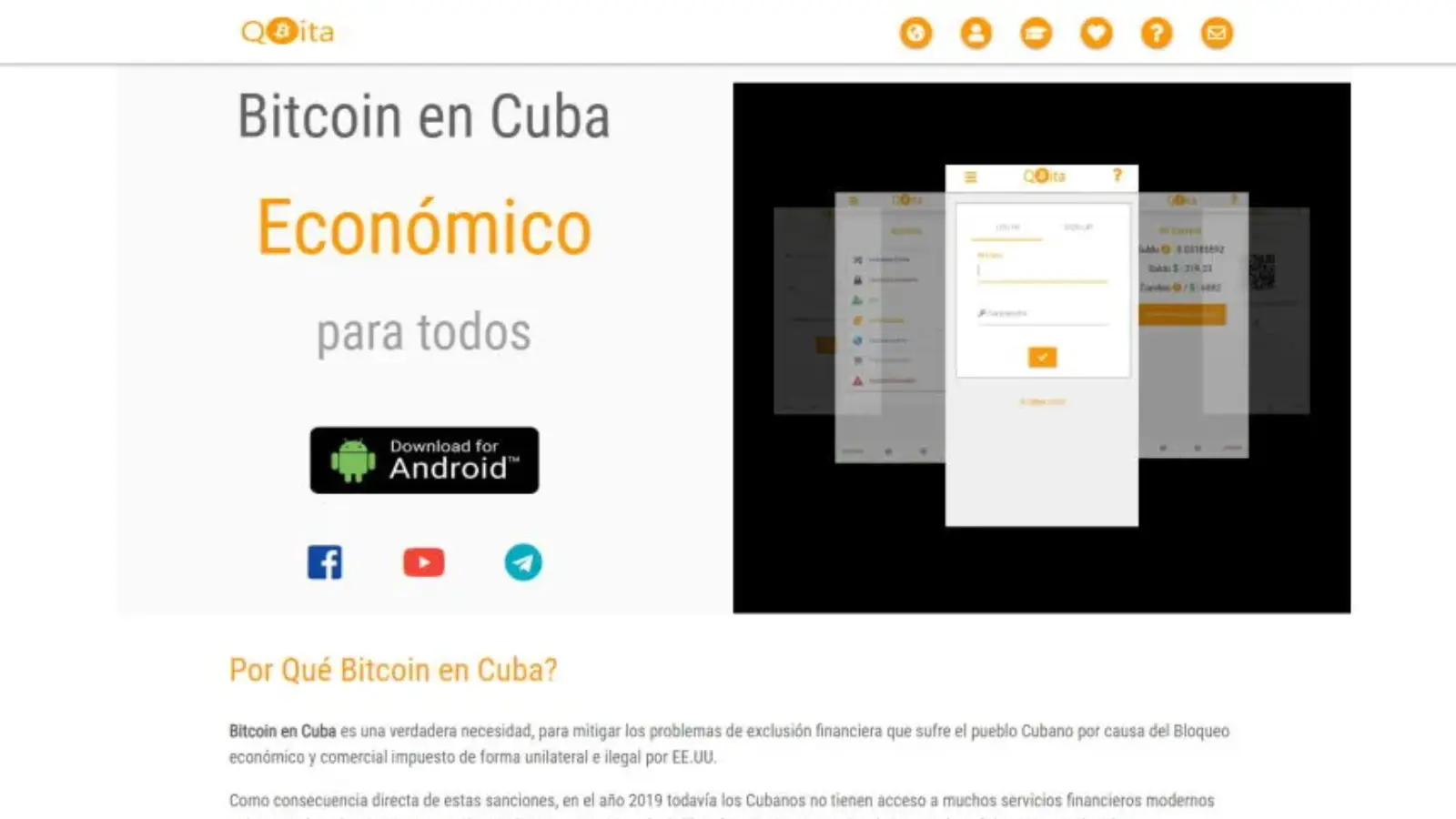 A photo representation of the Bitcoin event, The first bitcoin exchange in Cuba opens: Qbita